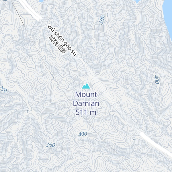 Map of Mount Damian