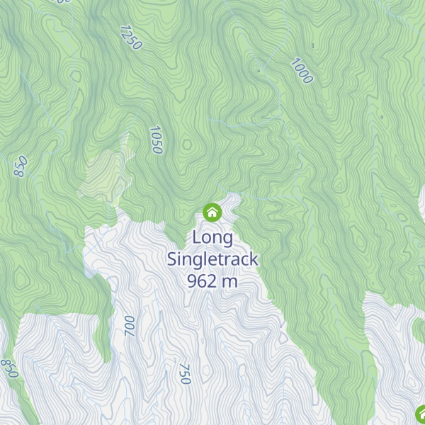 Map of Long Singletrack