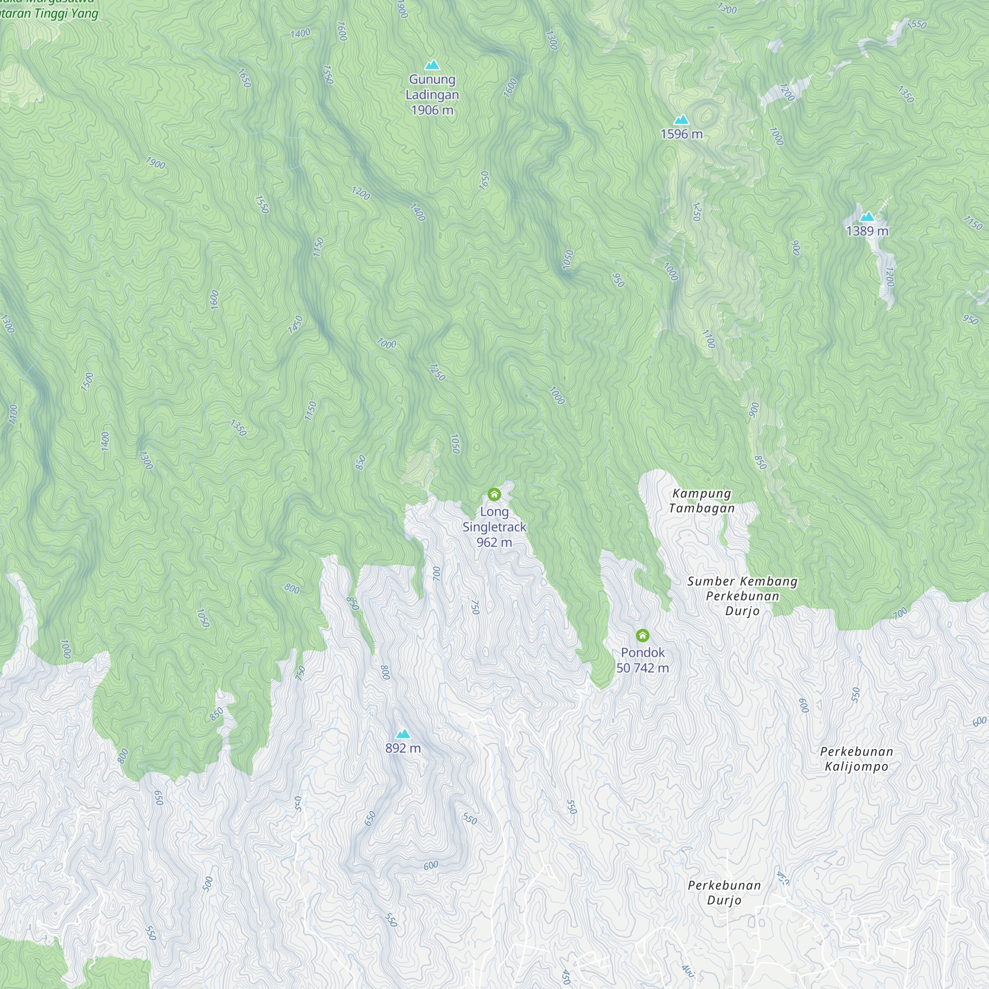 Long Singletrack map