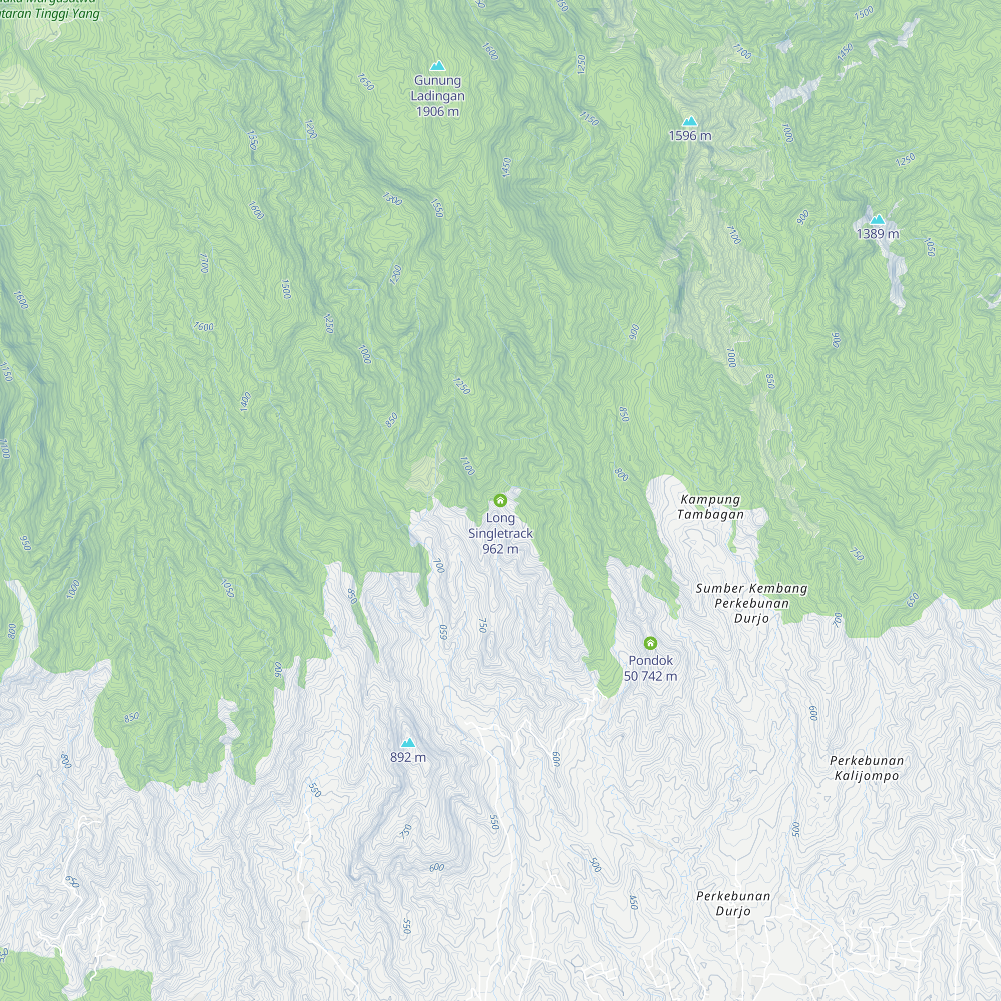 Long Singletrack map