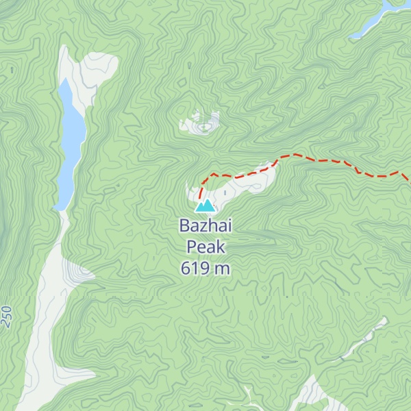 Map of Bazhai Peak