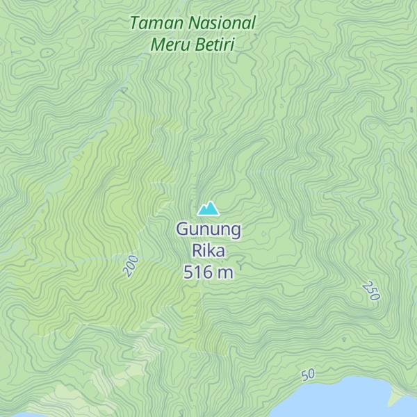 Map of Gunung Rika