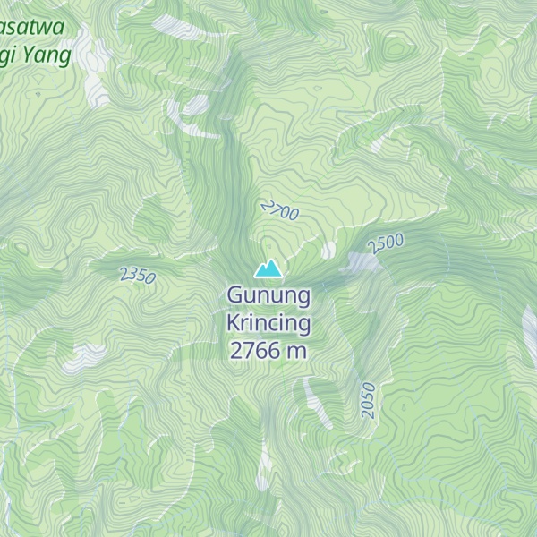 Map of Gunung Krincing