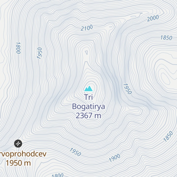 Map of Tri Bogatirya