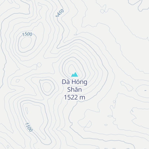 Map of Dà Hóng Shān
