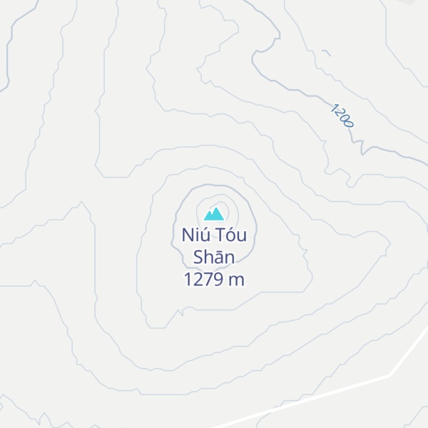 Map of Niú Tóu Shān