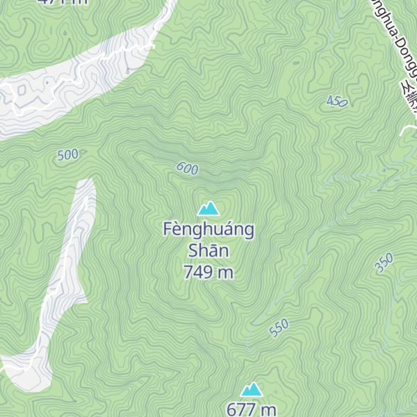 Map of Fènghuáng Shān