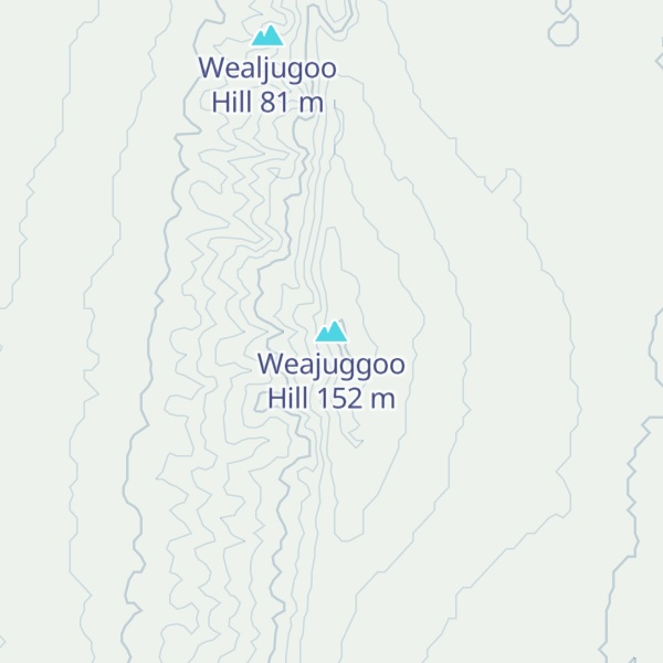 Map of Weajuggoo Hill