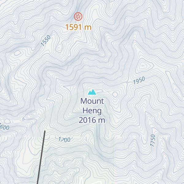 Map of Mount Heng