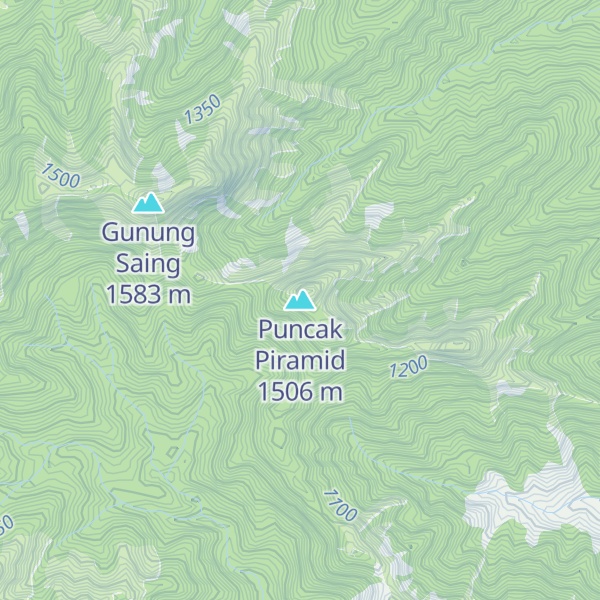 Map of Puncak Piramid