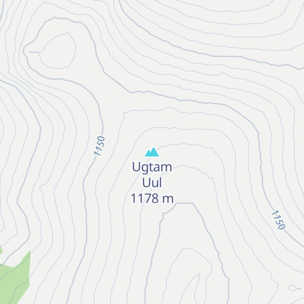 Map of Ugtam Uul