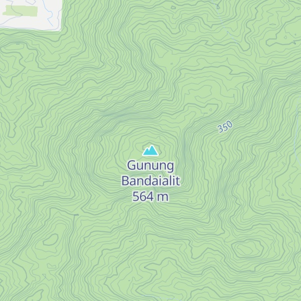 Map of Gunung Bandaialit