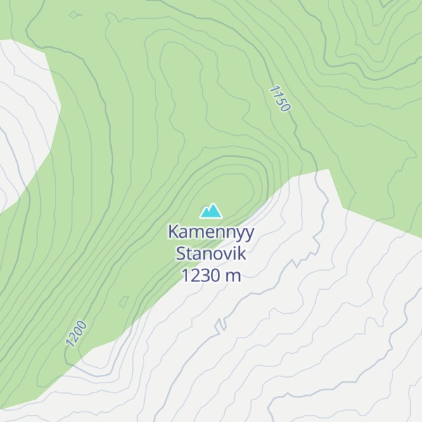 Map of Kamennyy Stanovik