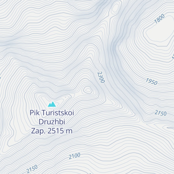 Map of Pik Turistskoi Druzhbi Vost.