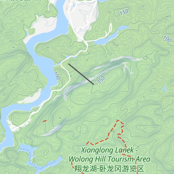 Map of Baozhu Peak