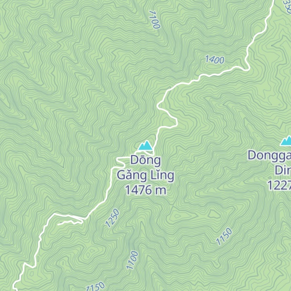 Map of Dōng Gǎng Lǐng