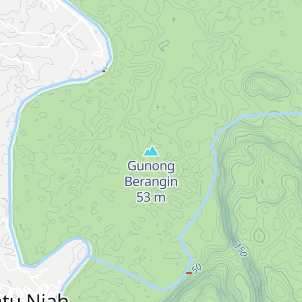 Map of Gunong Berangin