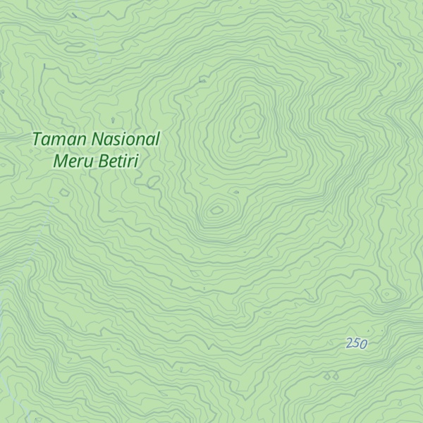 Map of Pegunungan Manung