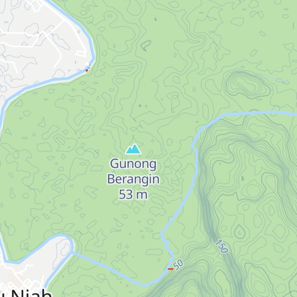 Map of Gunong Bekajang