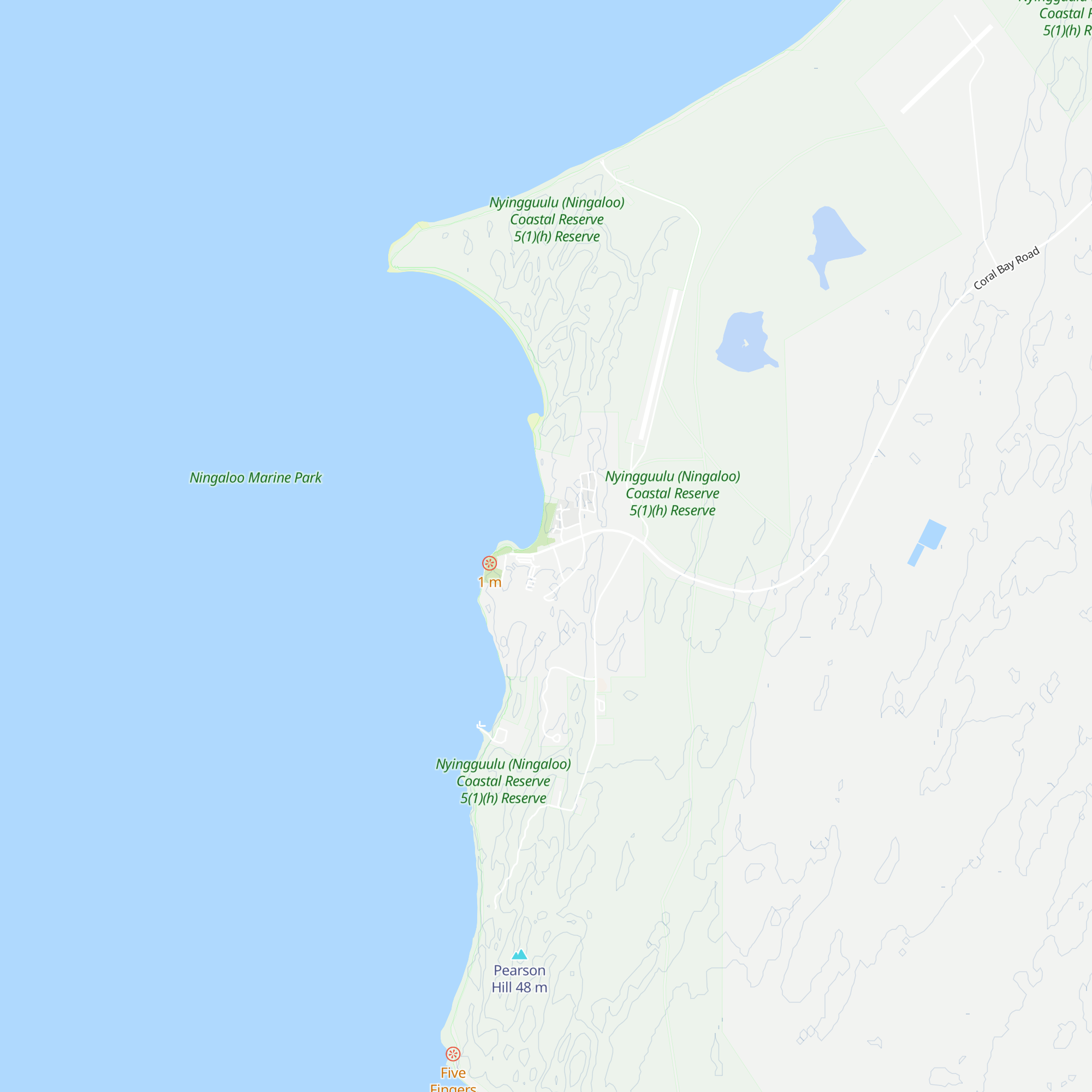 Coral Bay Tourism Information Centre map