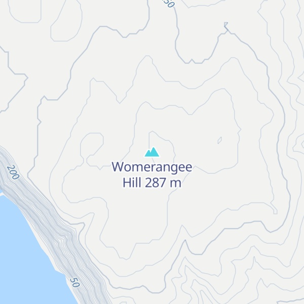 Map of Womerangee Hill