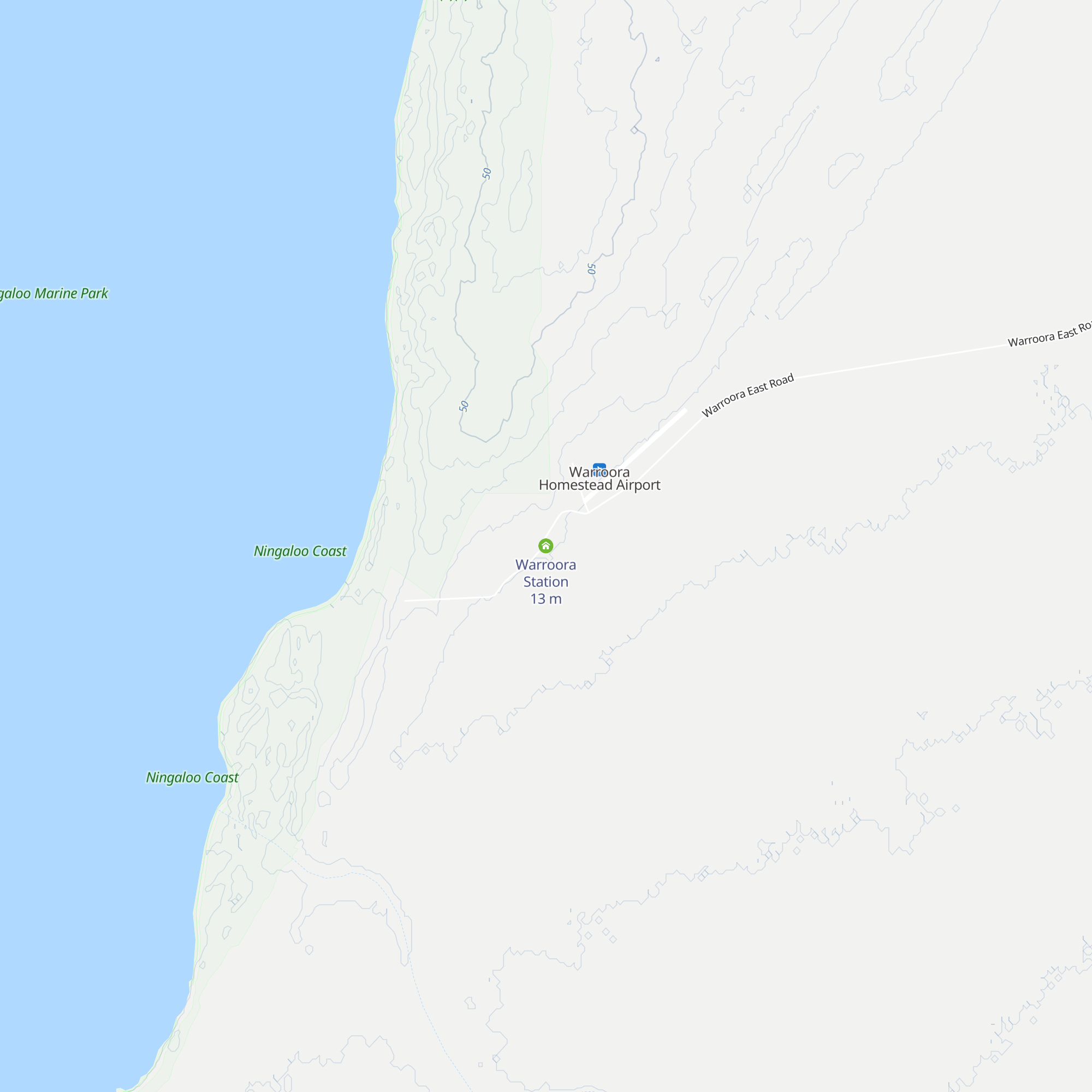 Warroora Station map