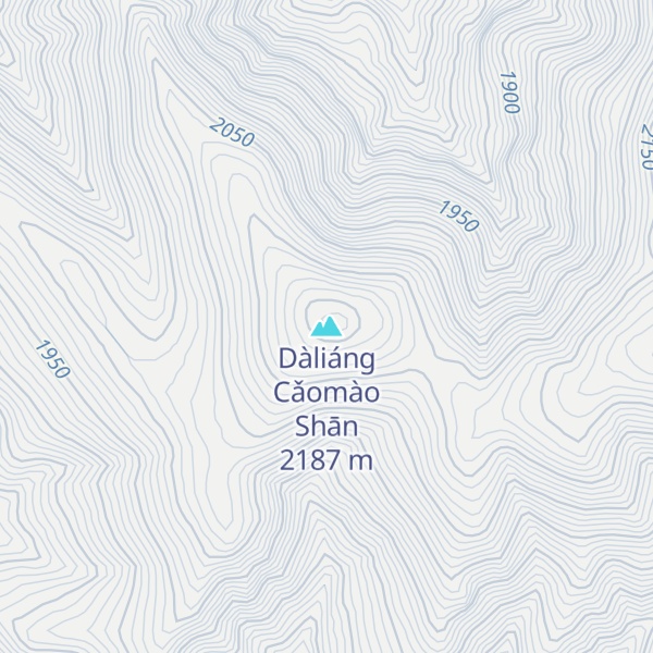 Map of Dàliáng Cǎomào Shān