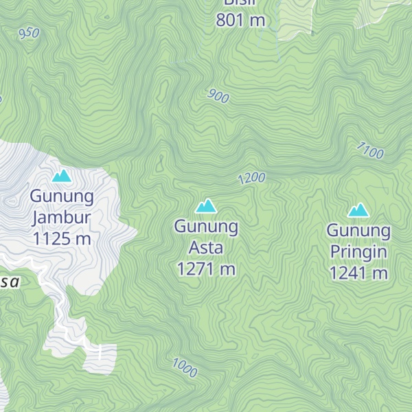 Map of Gunung Asta