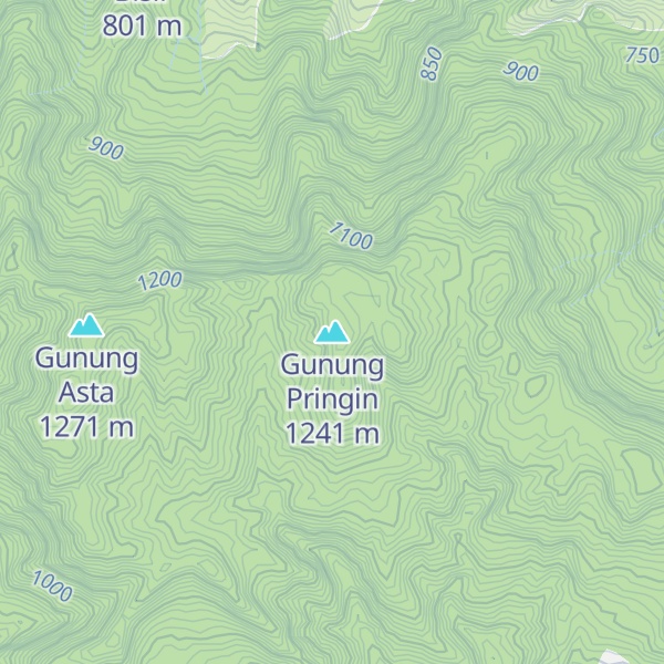 Map of Gunung Pringin