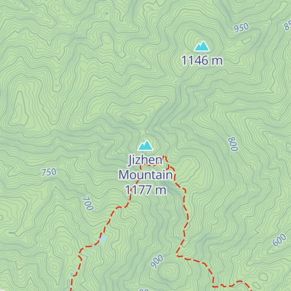 Map of Jizhen Mountain