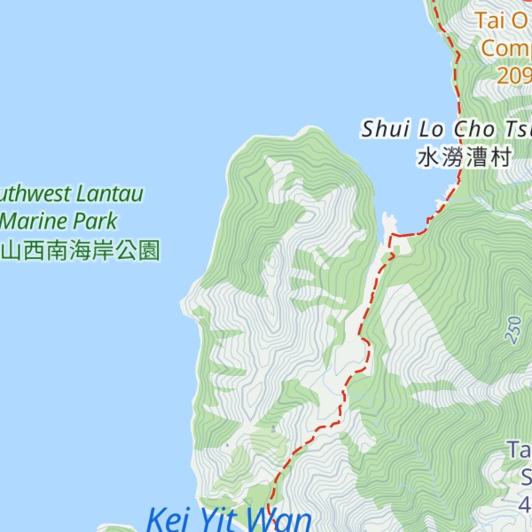 Map of Kai Kung Shan