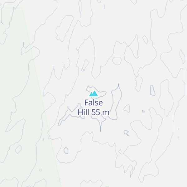 Map of False Hill
