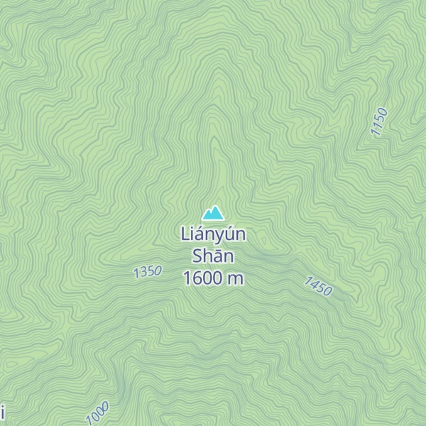 Map of Liányún Shān