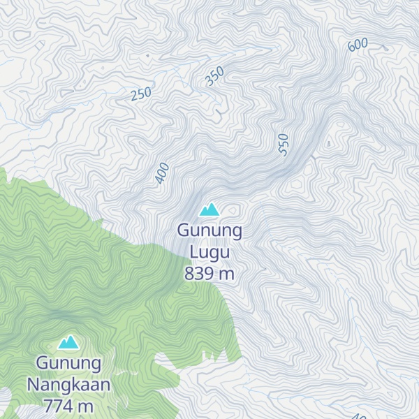 Map of Gunung Lugu