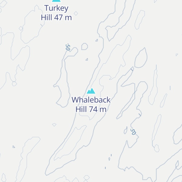 Map of Whaleback Hill