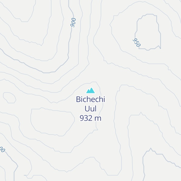 Map of Bichechi Uul
