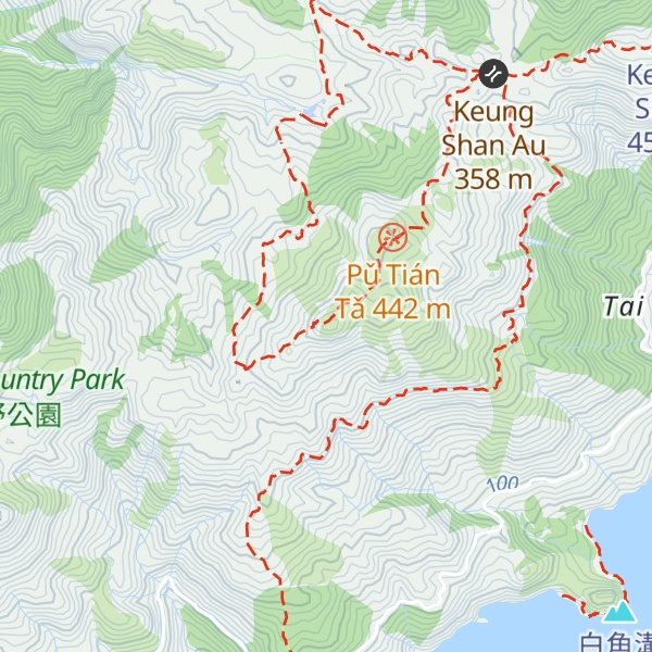 Map of Ling Wui Shan