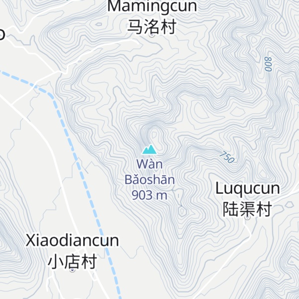 Map of Wàn Bǎoshān