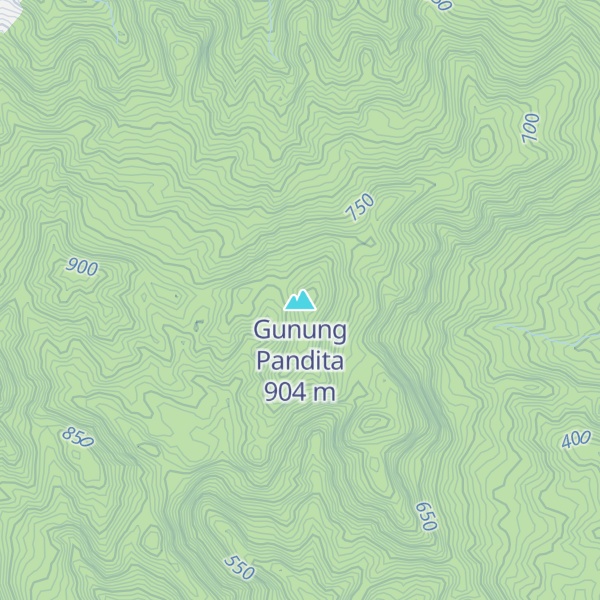 Map of Gunung Pandita