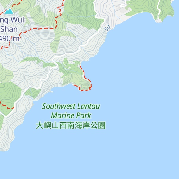 Map of 白角溝 Pak Kok Sea Cliff