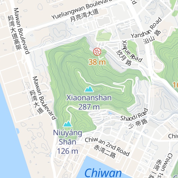 Map of Xiaonanshan