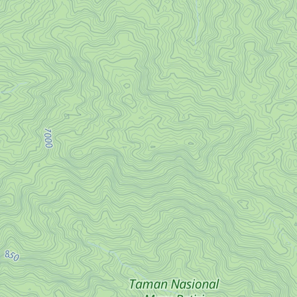 Map of Gunung Betiri