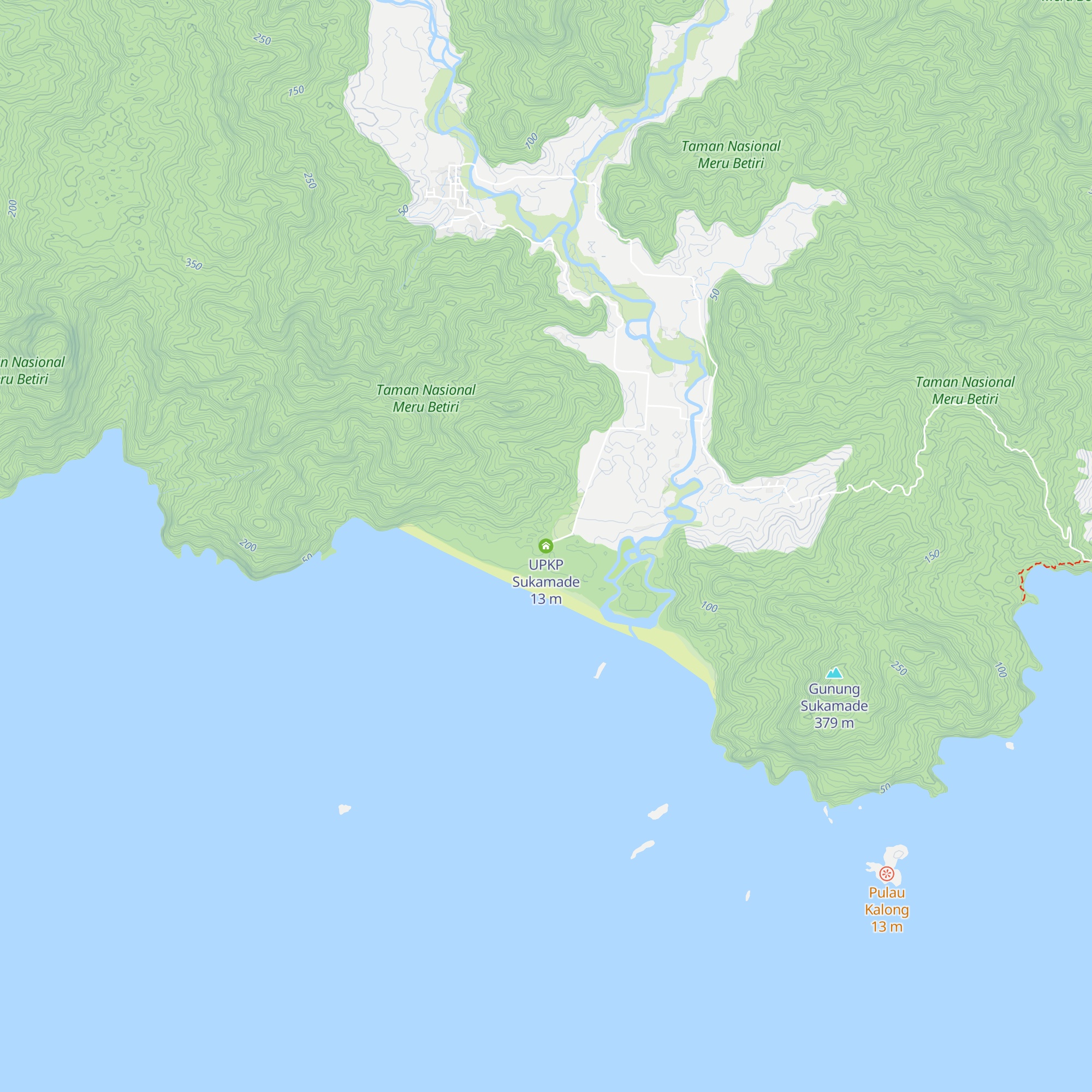 UPKP Sukamade map