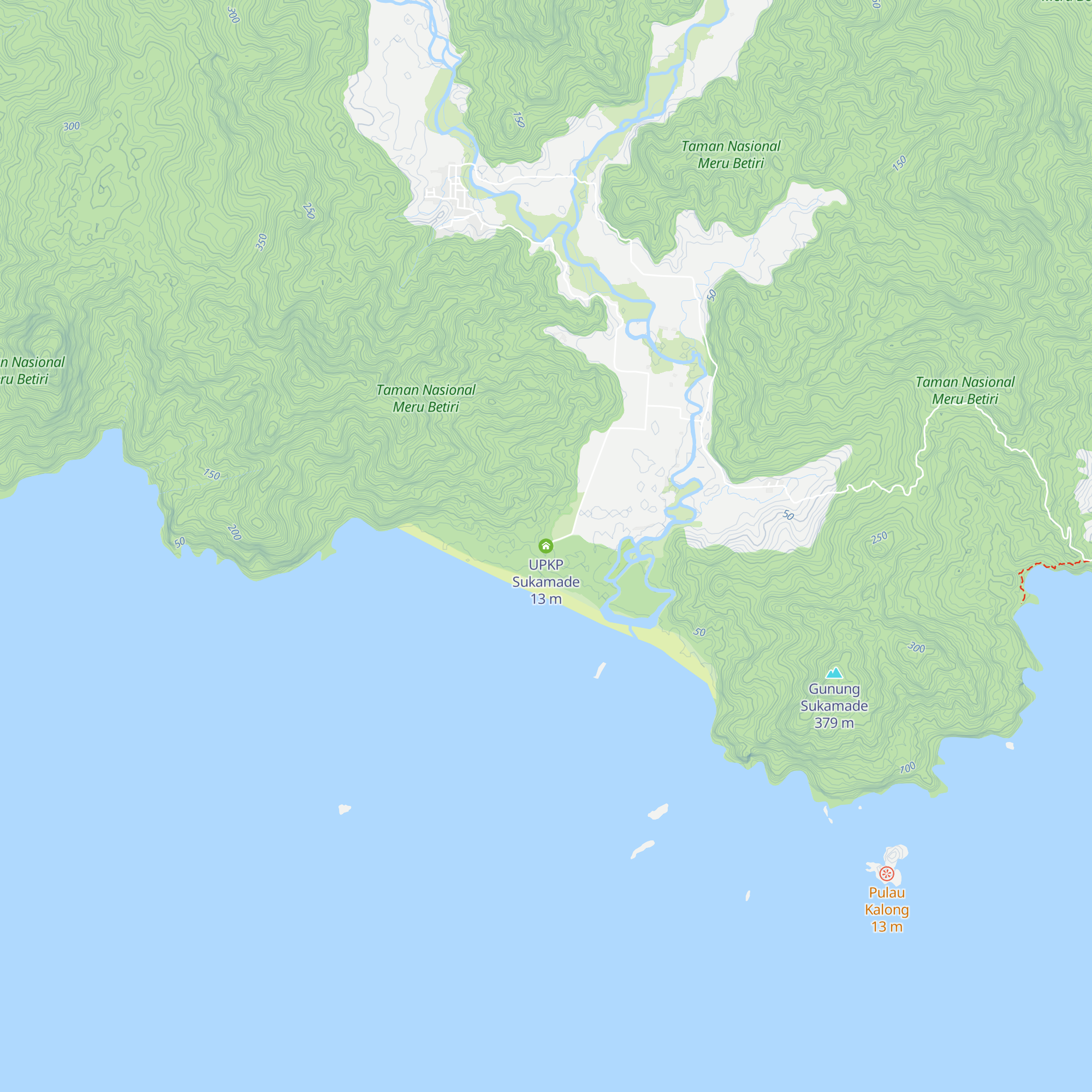 UPKP Sukamade map