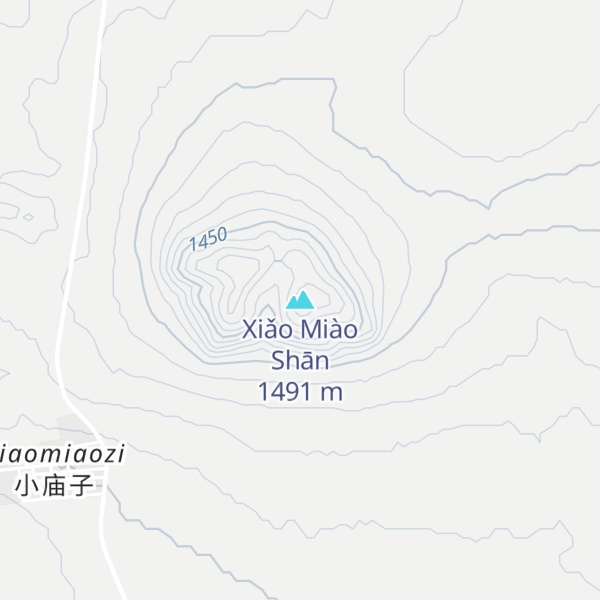 Map of Xiǎo Miào Shān
