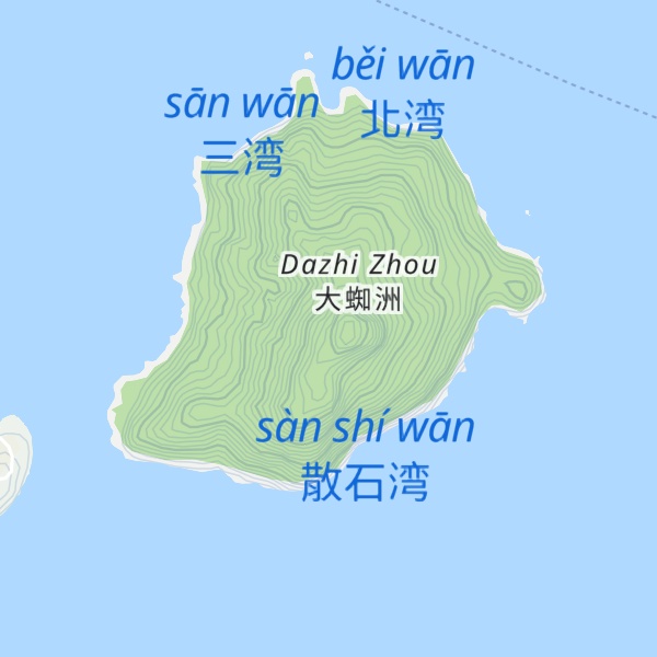 Map of Zhīzhū Dǐng
