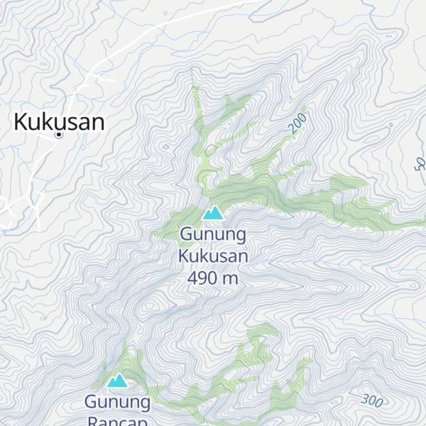 Map of Gunung Kukusan