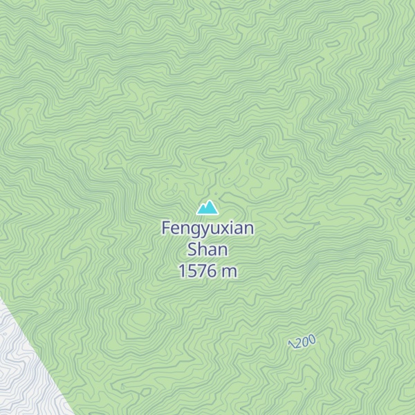 Map of Fengyuxian Shan