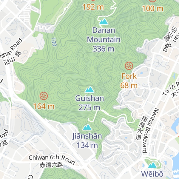 Map of Guishan