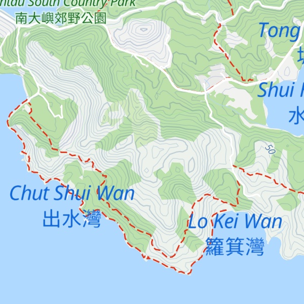 Map of Shek Mun Shan